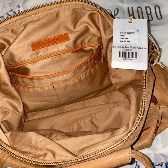 HOBO SHEILA BUFFED LARGE SATCHEL - NWT TAN - Picture 5 of 7